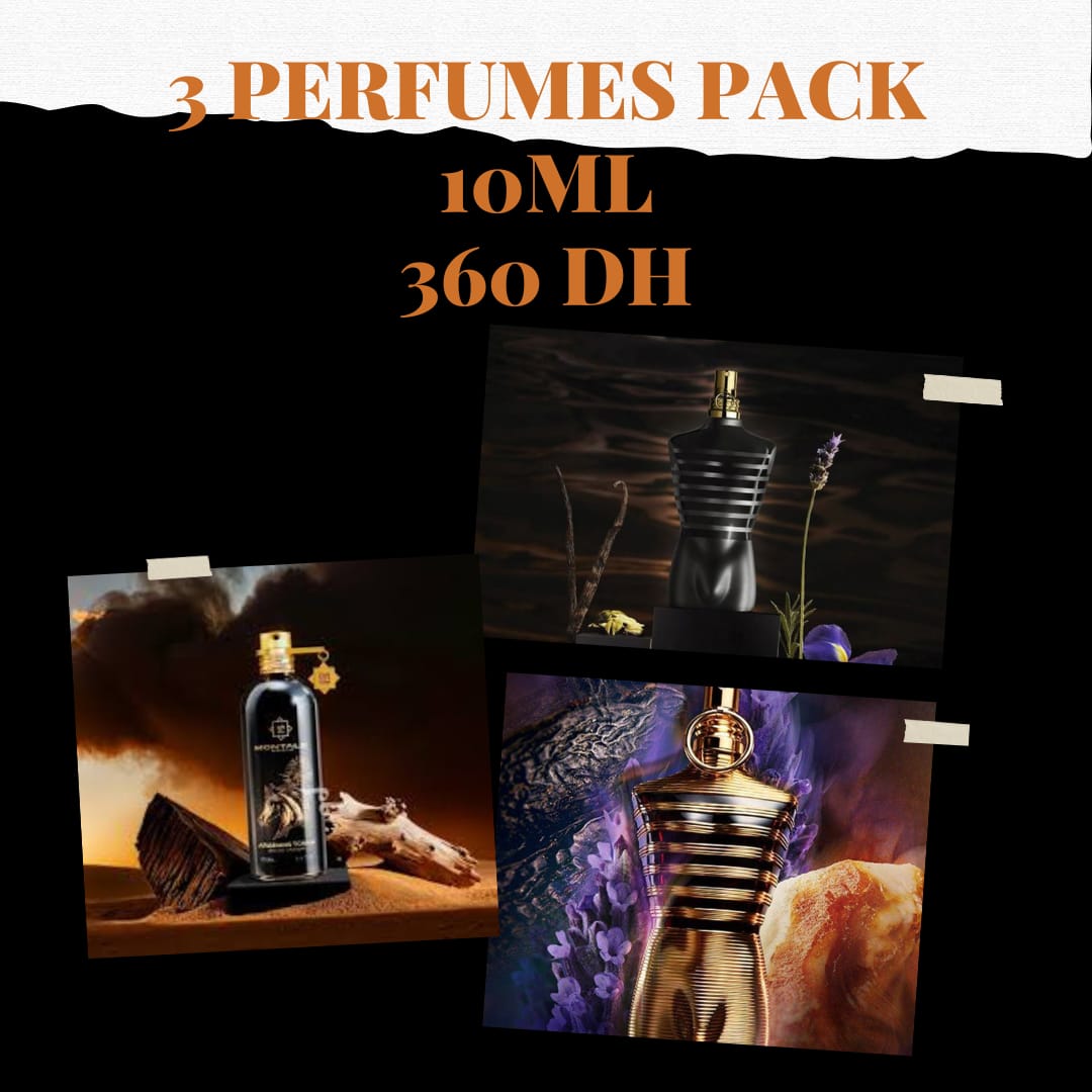 le male elixir(10ml)+le male le parfum(10ml)+Arabians Tonka(10ml)